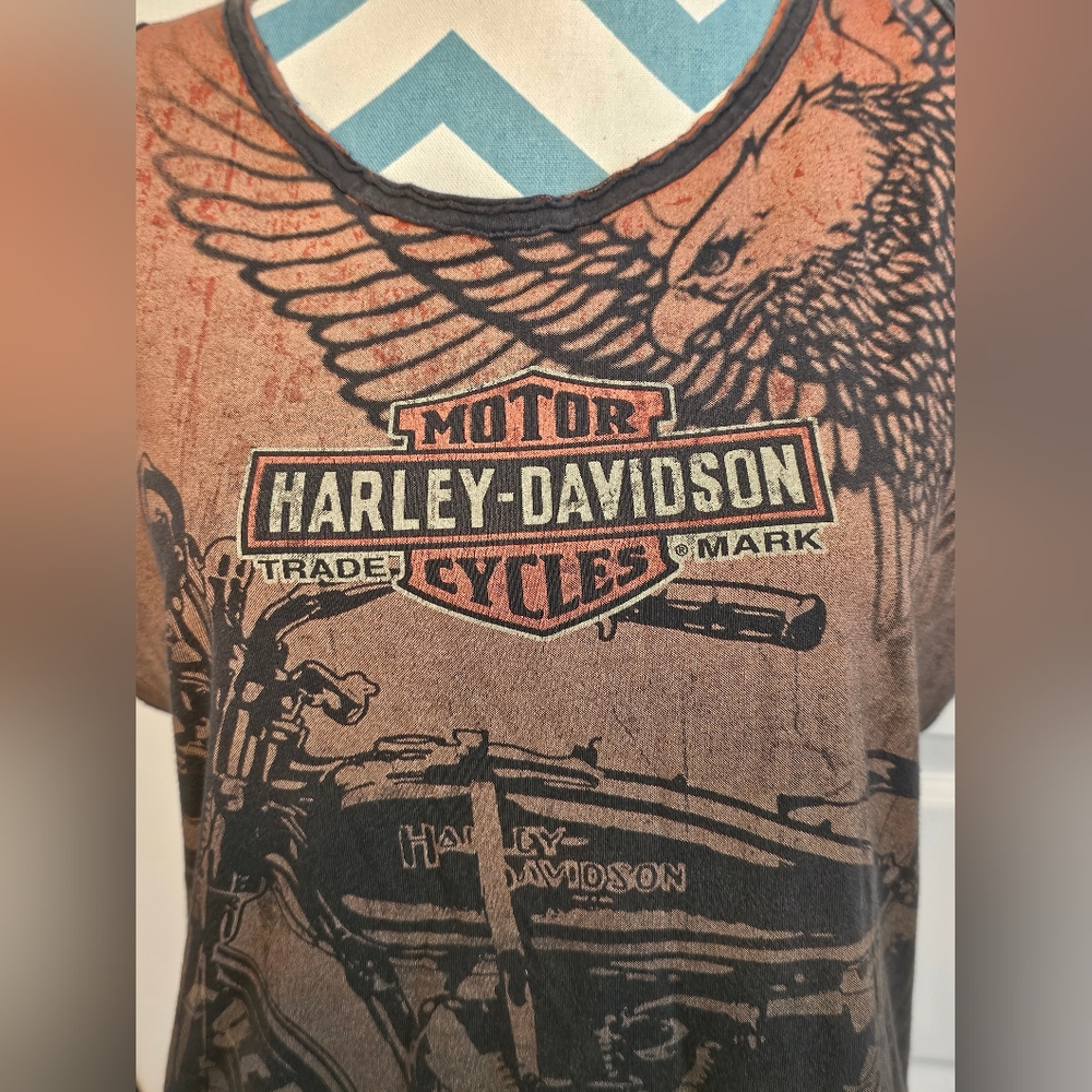 Harley-Davidson Graphic Tank Top Wmns XL. All Over Graphics 2013